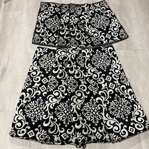 NWOT Earl & Wilson Black and Beige Bath Towels and Hand Towels